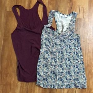 2 T Back tank tops - Urban Outfitters & F21